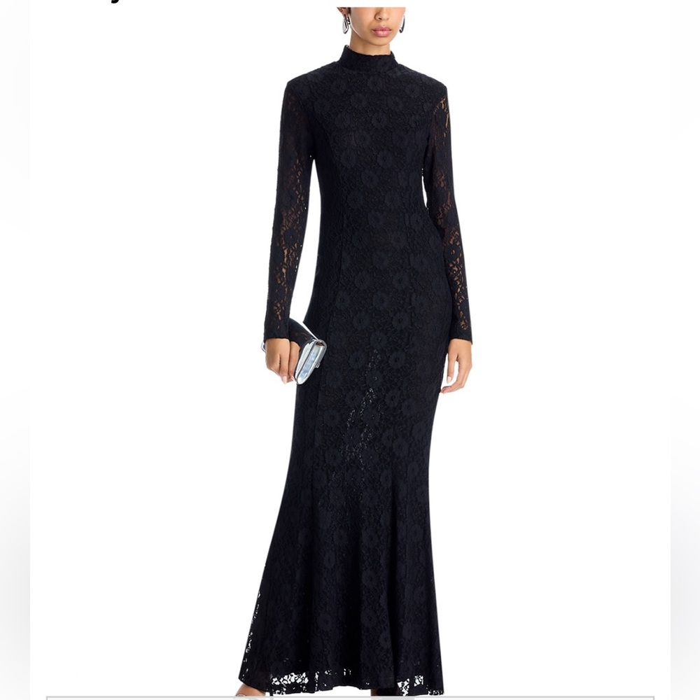 Bardot Black Lace Long Sleeve Dress
